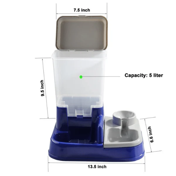 Pawise 2 in 1 Food & Water Dispenser - Image 3