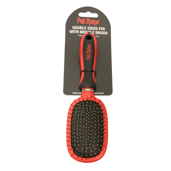 Pet Spaw Double Sided Pin with Bristle Brush - Image 3