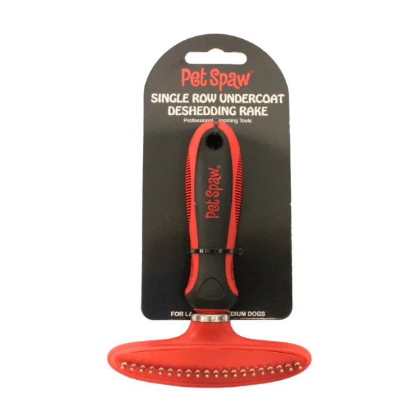 Pet Spaw Single Row Undercoat Deshedding Rake - Image 2