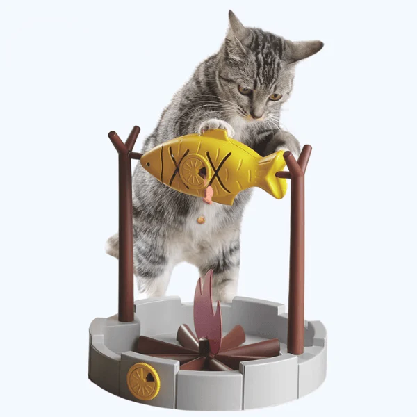 PetPals Grilled Fish Cat Toy