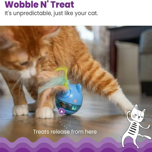 Petstages Hunt 'N Swat Treat Tumbler for Cats - Image 2