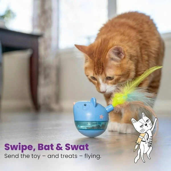 Petstages Hunt 'N Swat Treat Tumbler for Cats - Image 3