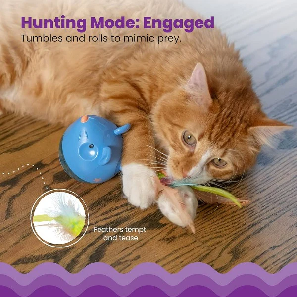 Petstages Hunt 'N Swat Treat Tumbler for Cats - Image 6
