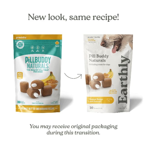 Pill Buddy Naturals Pill Hiding Treat for Dogs; Peanut Butter & Banana Recipe - Image 2