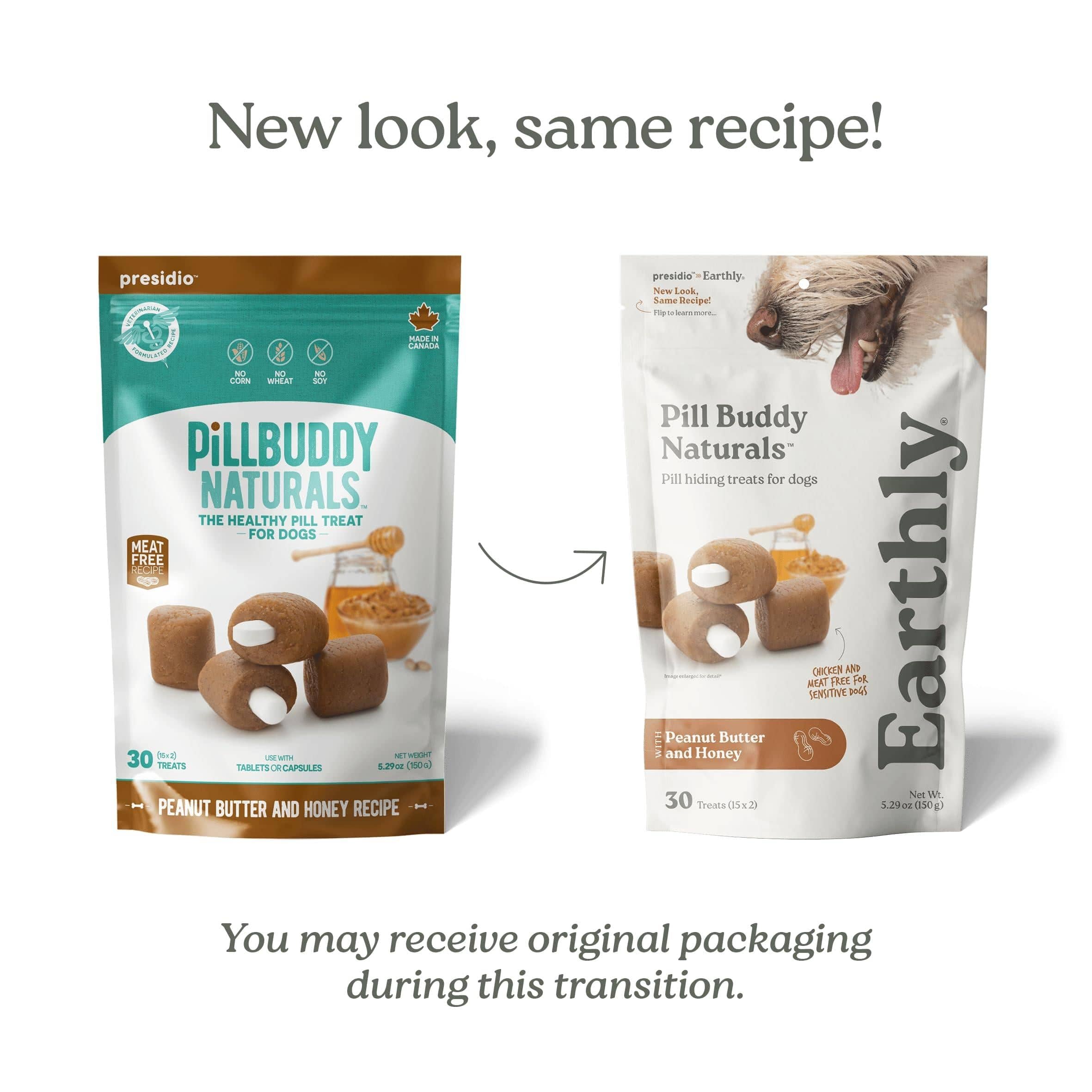 Pill Buddy Naturals Pill Hiding Treat for Dogs; Peanut Butter & Honey Recipe - Image 2