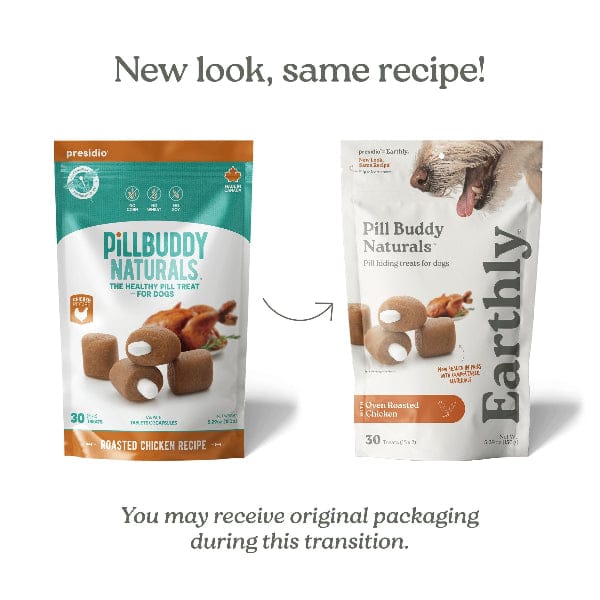 Earthly Pill Buddy Naturals Pill Hiding Treat for Dogs; Roasted Chicken Recipe - Image 2