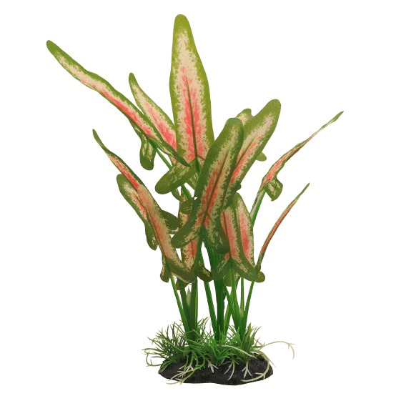 Repti Gear Silk Plant Green & Orange Cryptocoryne 30cm