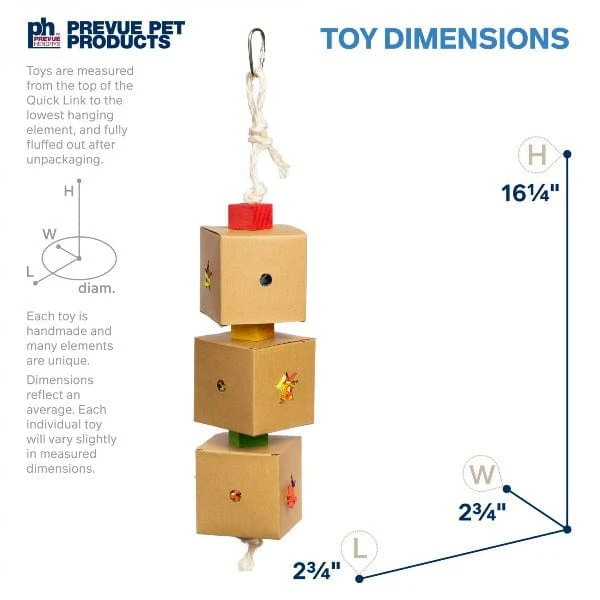 Prevue Pet Products 3-Box Stuff & Hide Bird Toy - Image 4