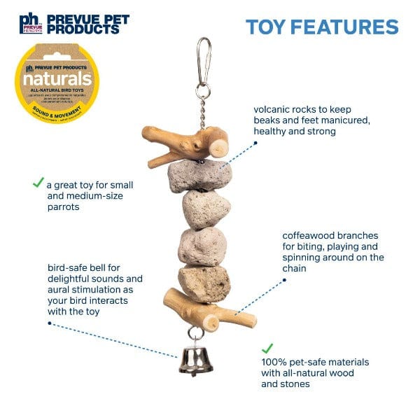 Prevue Pet Products Block Rock Bird Toy - Image 4
