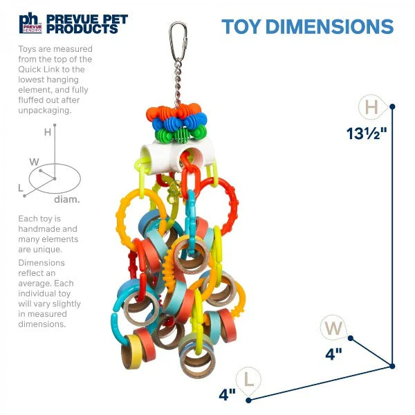 Prevue Pet Products Loops 'n Rings Bird Toy - Image 4