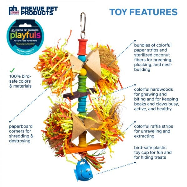 Prevue Pet Products Party Popper Bird Toy - Image 2