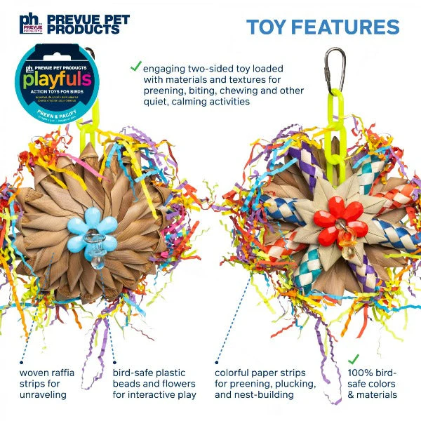 Prevue Pet Products Preening Wheel Bird Toy - Image 3