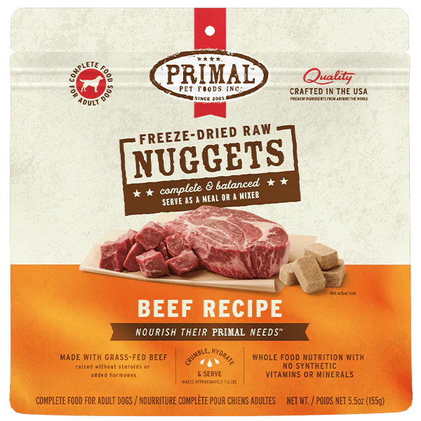 Primal Freeze Dried Beef Nuggets for Dogs (SPECIAL ORDER ITEM)