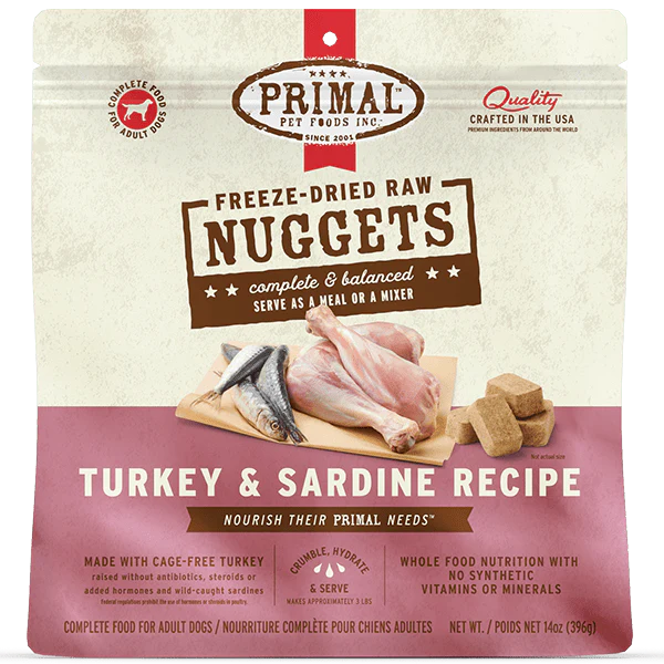 Primal Freeze Dried Turkey & Sardine Nuggets for Dogs (SPECIAL ORDER ITEM) - Image 9