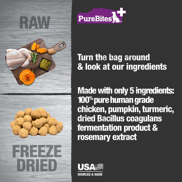 PureBites+ Digestion Freeze Dried Dog Treats - Image 2