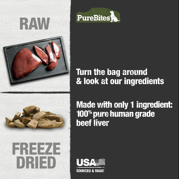 PureBites Freeze Dried Beef Liver Dog Treats - Image 3