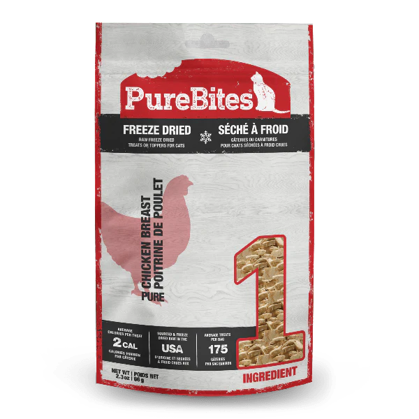 PureBites Freeze Dried Chicken Breast Cat Treat, 66g