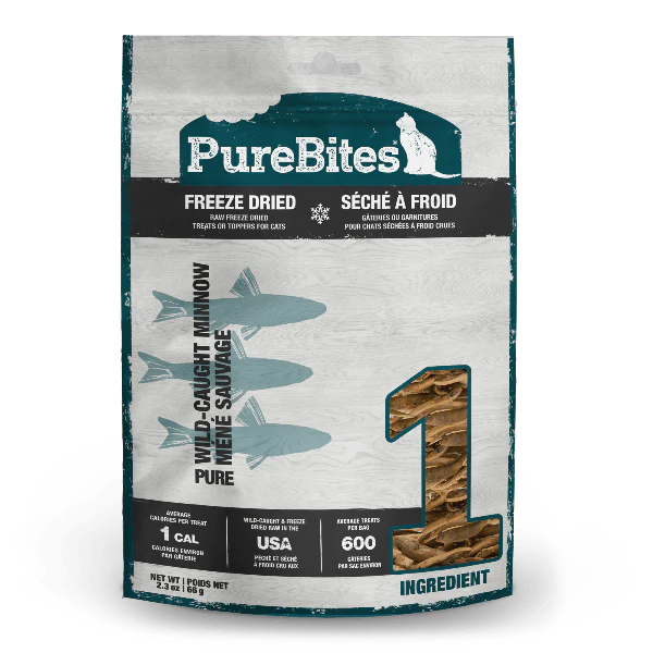 PureBites Freeze Dried Minnow Cat Treat, 66g