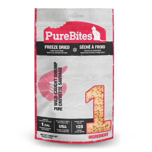 PureBites Freeze Dried Wild-Caught Shrimp Cat Treat, 23g
