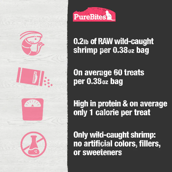PureBites Freeze Dried Wild-Caught Shrimp Cat Treat, 23g - Image 4