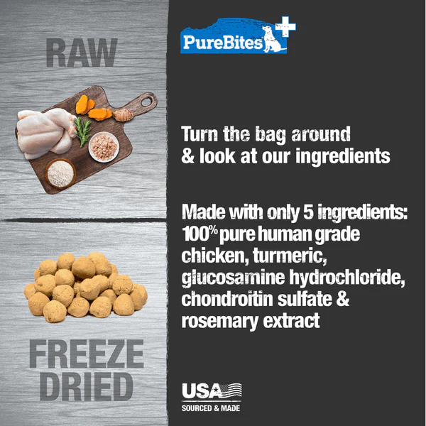 PureBites+ Hip & Joint Freeze Dried Dog Treats - Image 2
