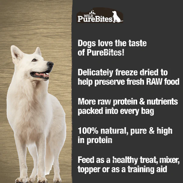 PureBites Wild Freeze Dried Bison Liver Dog Treats, 60g - Image 4