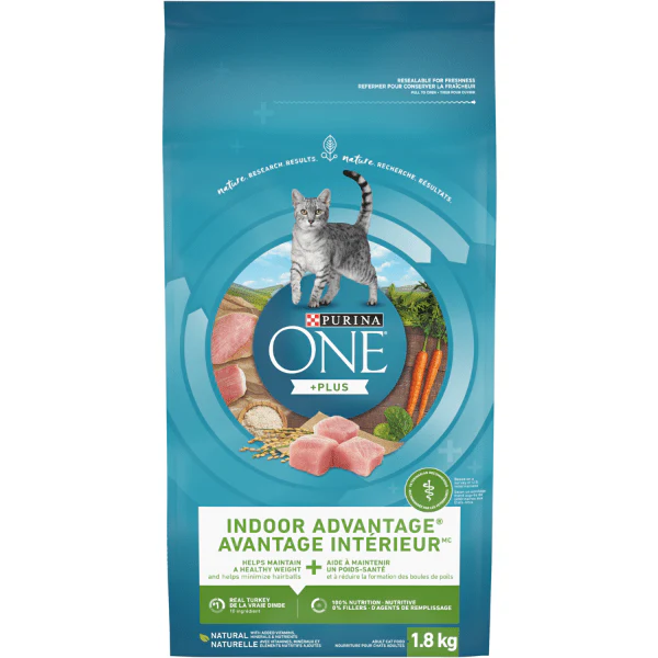 Purina ONE +Plus Indoor Advantage Real Turkey Dry Cat Food