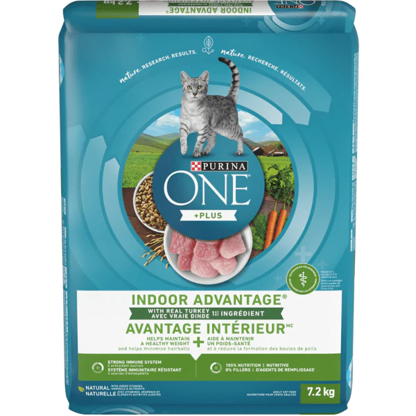 Purina ONE +Plus Indoor Advantage Real Turkey Dry Cat Food - Image 2