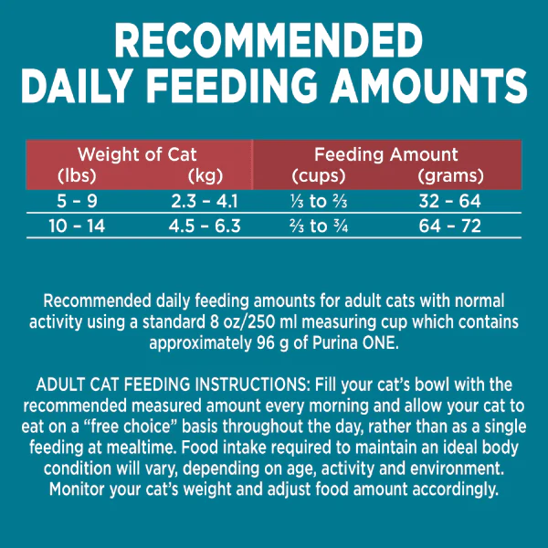Purina ONE Salmon & Rice Formula Dry Cat Food, 1.59kg - Image 5