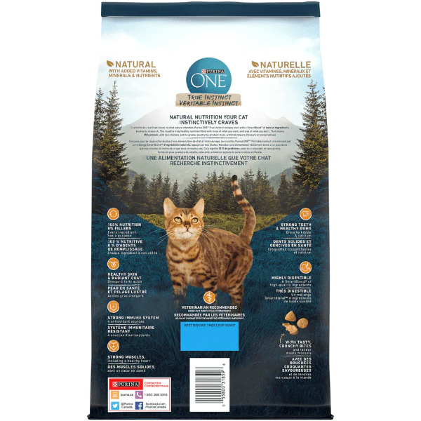 Purina ONE True Instinct Grain Free Real Chicken Dry Cat Food, 1.45kg - Image 9