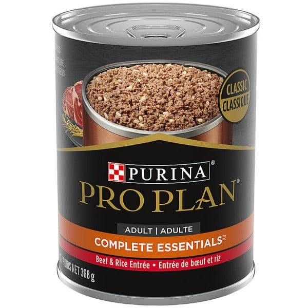 Purina Pro Plan Adult Complete Essentials Classic Chicken & Rice and Beef & Rice Canned Dog Food Variety Pack - Image 5