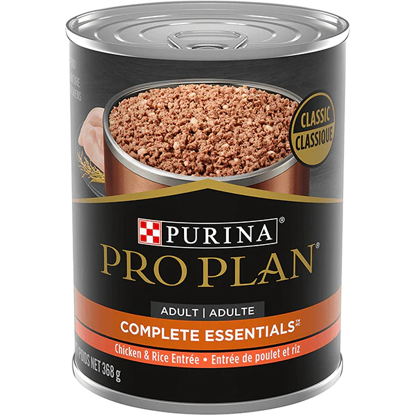 Purina Pro Plan Adult Complete Essentials Classic Chicken & Rice and Beef & Rice Canned Dog Food Variety Pack - Image 6