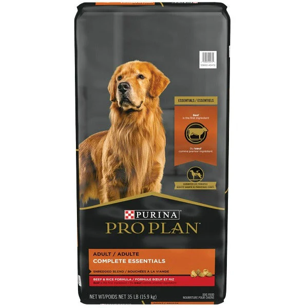 Purina Pro Plan Adult Complete Essentials Shredded Blend Beef & Rice Recipe Dry Dog Food - Image 7