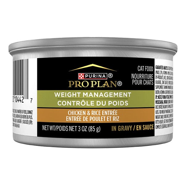 Purina Pro Plan Adult Weight Management Chicken & Rice Entree Canned Cat Food, 85g