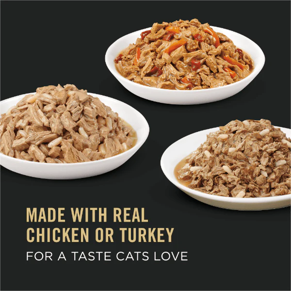Purina Pro Plan Complete Essentials Chicken & Turkey Favourites Canned Cat Food Variety Pack 24 - Image 5