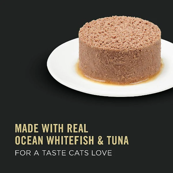 Purina Pro Plan Hairball Ocean Whitefish & Tuna Entrée in Gravy Canned Cat Food, 85g - Image 2