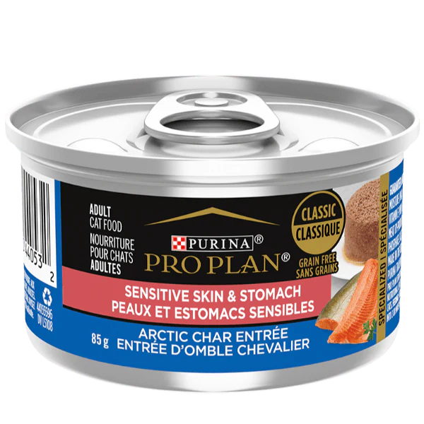 Purina Pro Plan Sensitive Skin & Stomach Arctic Char Entree Canned Cat Food, 85g