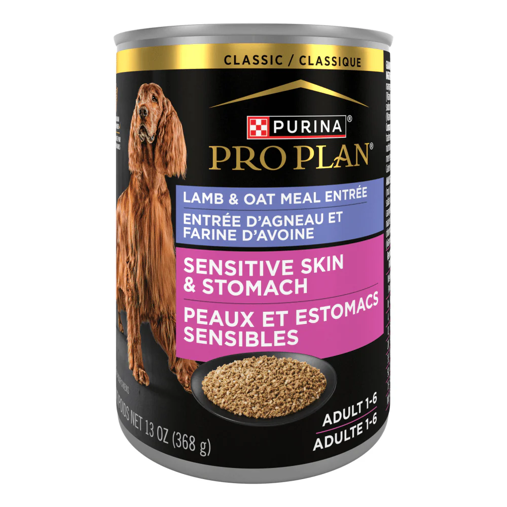 Purina Pro Plan Sensitive Skin & Stomach; Lamb & Oat Meal Entree Canned Dog Food - Image 3