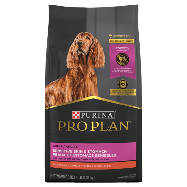 Purina Pro Plan Adult Sensitive Skin & Stomach Salmon & Rice Dry Dog Food