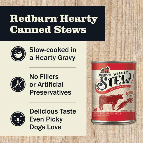 RedBarn Hearty Stew Beef & Carrot Recipe Canned Dog Food, 12oz - Image 3