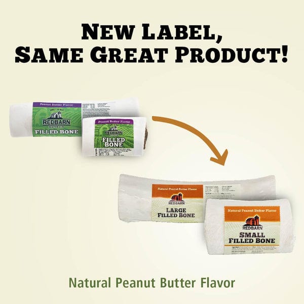 RedBarn Natural Filled Bone; Peanut Butter - Image 2