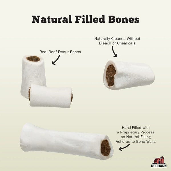 RedBarn Natural Filled Bone; Peanut Butter - Image 3