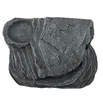 Repti Gear Grey Rock Hide for Reptiles - Image 2