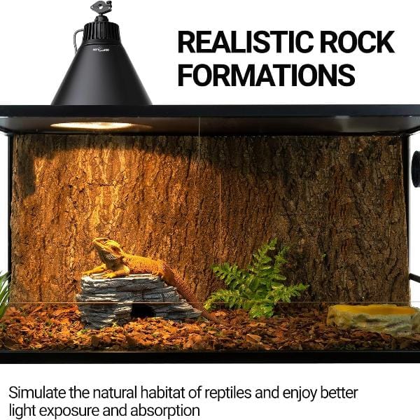 Reptizoo Corner Hide Cave with Slate Stone - Image 4