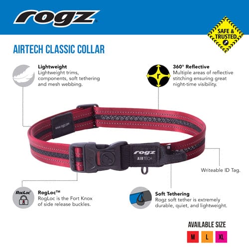 Rogz Airtech Classic Dog Collar - Image 3