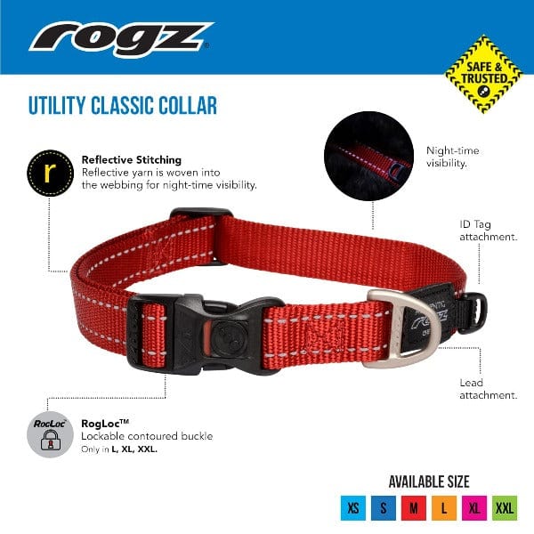 Rogz Utility Classic Dog Collar - Image 2