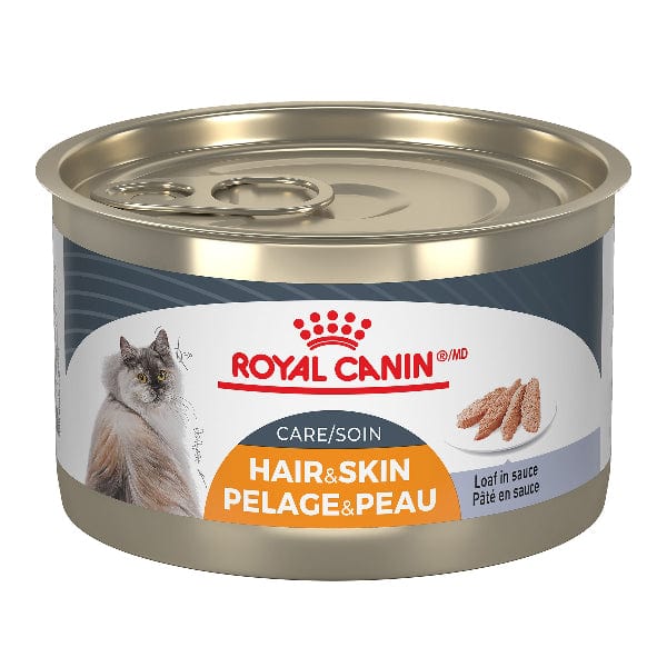 Royal Canin Hair & Skin Care Loaf in Sauce Canned Cat Food, 145g