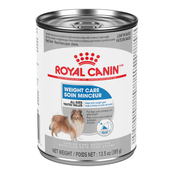 Royal Canin Weight Care Loaf in Sauce Canned Dog Food, 385g