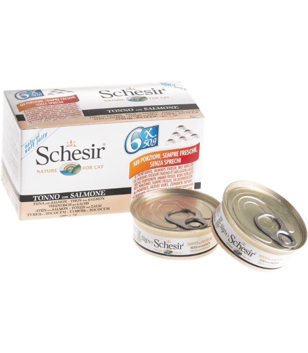 Schesir Tuna Entree with Salmon Adult Wet Cat Food Multipack - Image 2