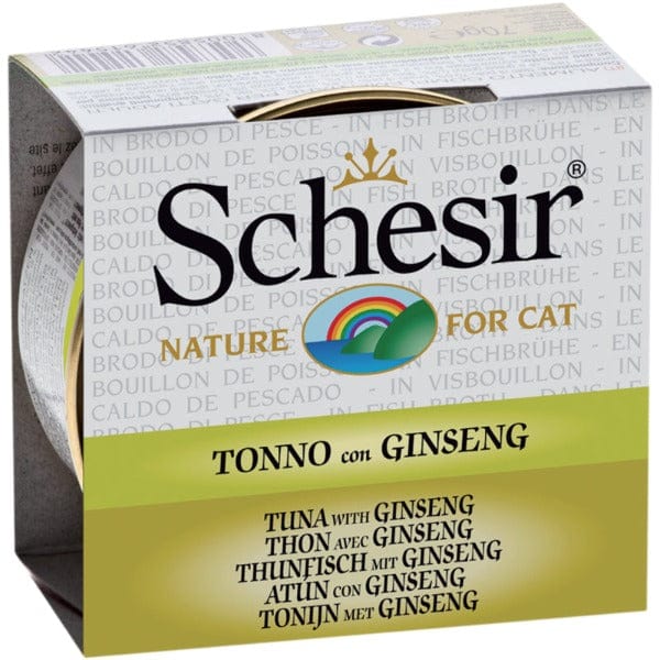 Schesir Tuna with Ginseng in Fish Broth Adult Wet Cat Food